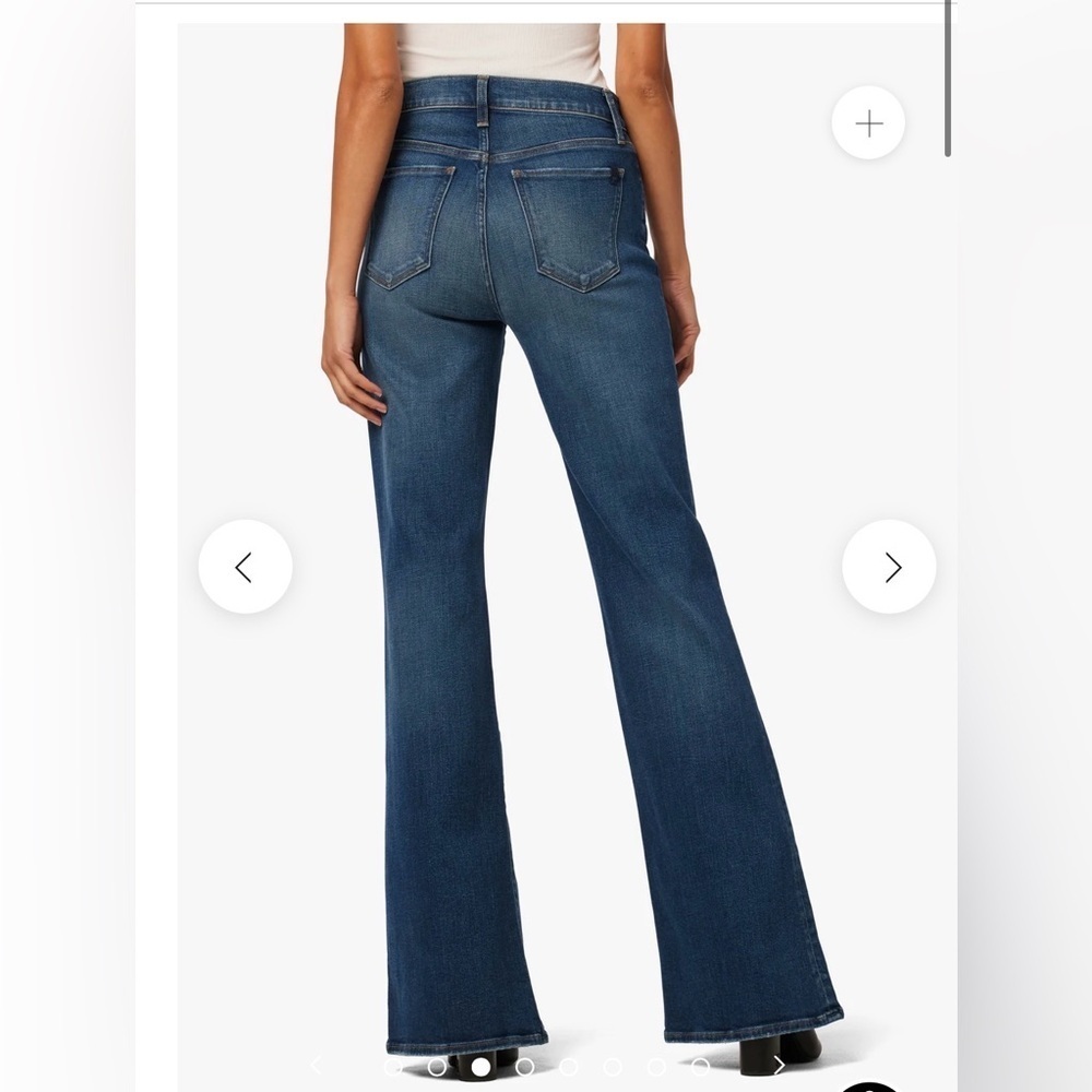 Joe's Jeans The Molly high rise Dark Blue Flare Denim Sz 26 cotton blend - Picture 2 of 12